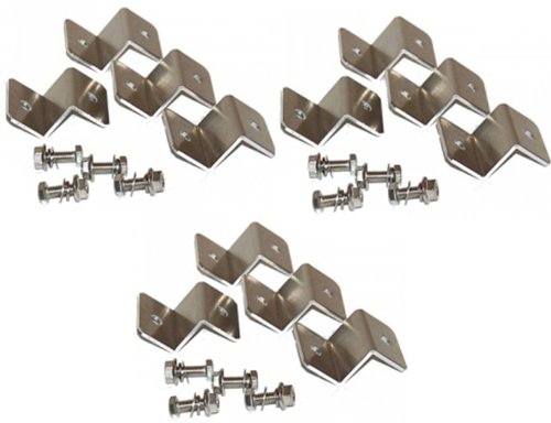 WindyNation Solar Panel Z-Bracket Mounting Kit 3 Sets