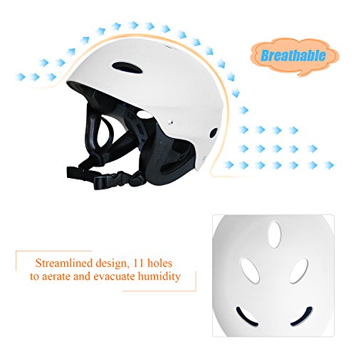 Vihir Adult Water Skate Bike Helmet Multi Sports Skateboard Scooter Men Women Dial Helmet, White, L - Thumbnail 3