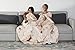 Zen Life The Original Burrito Blanket - Wrap Yourself Up as a Giant Human Burrito - Tortilla Taco Round Beach Towel for Kids or Adults