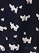 Milumia Women's Lapel Cat Print Shirt Dress