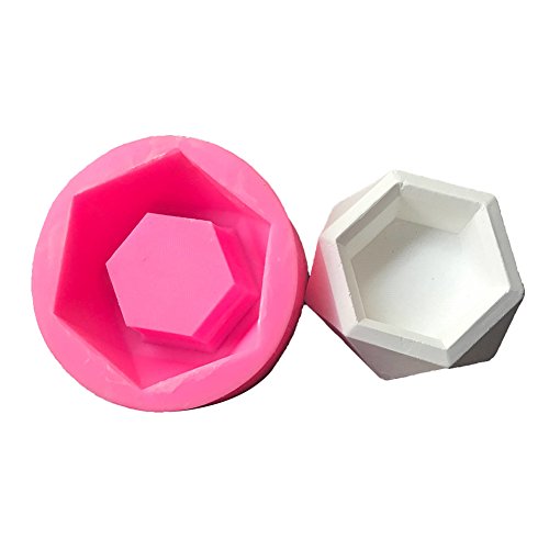 Diamond Shaped Surface Succulent Plant Flower Pot Silicone Mold DIY Ashtray Candle Holder Mould