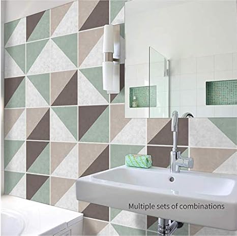 20x20cm Removable Diy Ceramic Tile Floor Stickers The