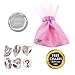 Pink Rhinestone Charms for European Charm Bracelets Stainless Steel Butterfly Hearts