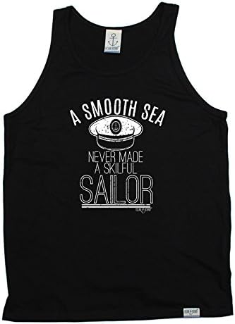 Ocean Bound - A Smooth Sea Never Made A Skilful Sailor Sailing Tank Sail Boating Top Yachting Yacht Canoe Kayak Wetsuit Watersports Sport Leisure Birthday Gift Christmas Present - VEST TOP