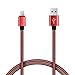 Lightning to USB Cable, 3Pack 3FT 6FT 10FT Nylon Braided iPhone Charging Cord iPad Charger for Apple iPhone SE/6/6S/Plus/5S/5/iPad Mini/Air/Pro/iPod, Compatible with iOS9 (Red / Black)