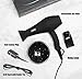 1875W Professional Salon Infrared Hair Dryer [ 2019 ], Negative Ionic Blow Dryer for Fast Drying, AC Motor Light Weight Hair Blow Dryer with Diffuser & Concentrator & Styling Pik Comb (Black)