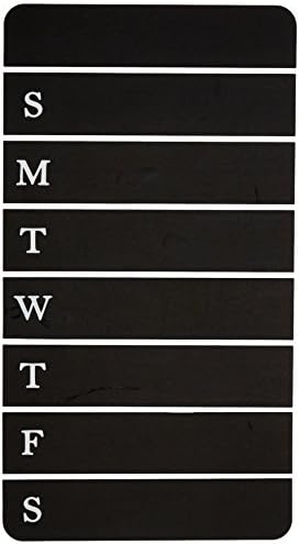 StampMagick Chalkboard Weekly Calendar Decal - Weekly Planner for Fridge - Weekly Organizer Chalk Board Decal - Refrigerator Black Board Sticker Home Decor - C018, 12" x 22"