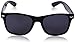 zeroUV ZV-8452n Polarized Wayfarer Sunglasses, Black, 54 mm