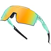 RINKUOLYO Sports Polarized Sunglasses for Men and Women, Youth Kids Baseball Softball Sunglasses for Cycling, Running