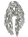 GERINLY Cute Moose Print Oblong Scarves For Women Holiday Wrap Scarf (Grey)