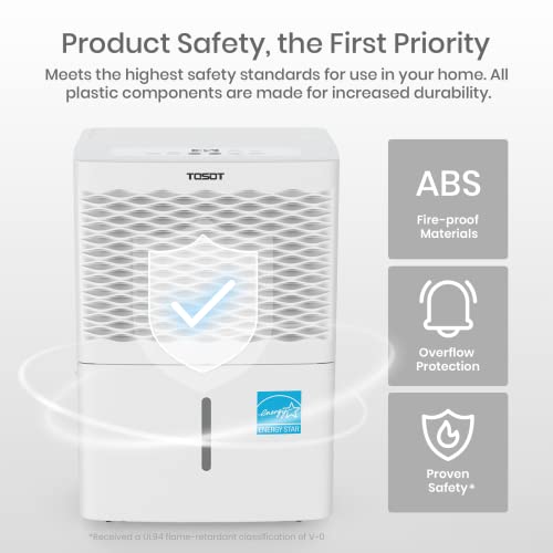 TOSOT 50 Pint with Internal Pump 4,500 Sq Ft Dehumidifier Energy Star
