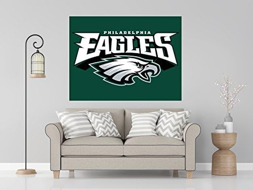 NFL logo decal, Eagles NFL decal, Eagles stickers, Philadelphia Eagles large decal, Eagles decal, Eagles sticker, Eagles decor, Eagles wall decal, Philadelphia Eagles logo decal pf77 (5" x 6")