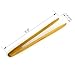 RuiLing Long Grip 4-Pack 9.5-Inch Natural Bamboo Kitchen Tongs Toast Tongs.