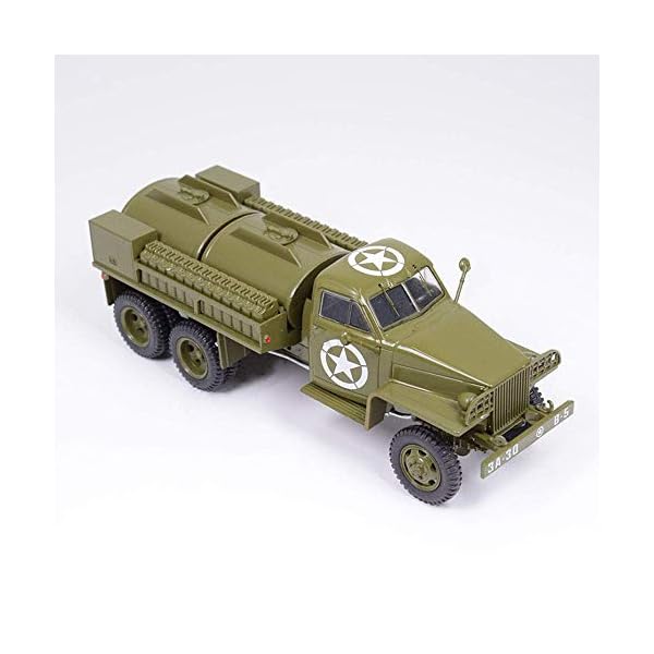 XHH Militärpanzermodell, Maßstab 1:43 Studebaker-US6-U5 Tankwagen Modell der UDSSR-Legierung, Spielzeug und Geschenke… – Bild 3