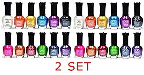 2 Sets Nail Total 24PCS- Metallic Set