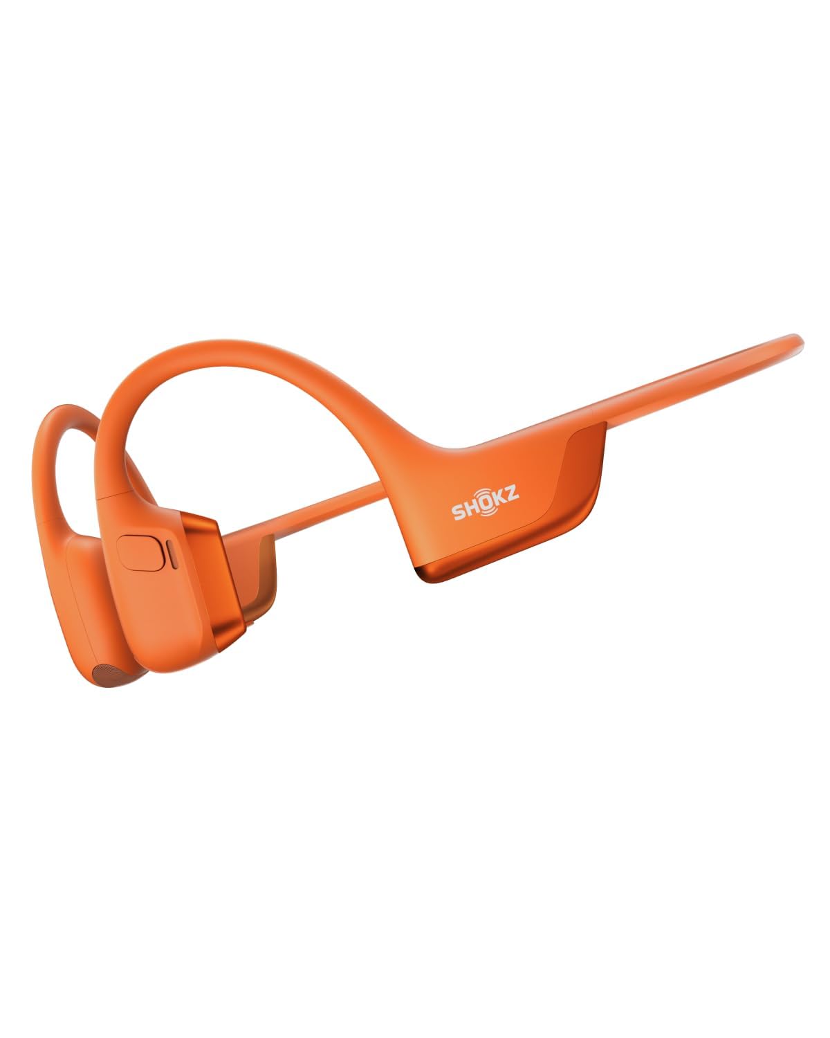 SHOKZ OpenRun Pro 2 Mini Bone Conduction Sports Headphones, Open-Ear Wireless Earphones with Bluetooth 5.3, Noise Cancelling Mics, IP55 Waterproof, 12h Playtime for Running, USB-C Quick Charge, Orange
