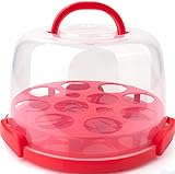 Kumica Cake Carrier with Handle. Double Side Tray