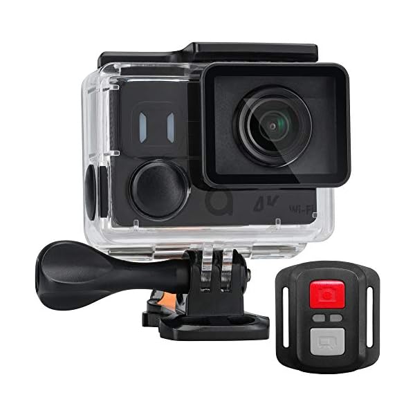 ACME VR302 Action Cam 4k 60fps Unterwasser Kamera Wasserdicht HD WLAN Breitwinkelobjektiv 170⁰ Schwarz