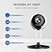 Security Camera,1080P HD WiFi Smart Home 5V 1A DC Power Supply,2.4Ghz Indoor Surveillance System,Night Vision,2-Way Audio and MicroSD Slot for Pet/Baby/Nanny/Office Monitor with iOS, Android App