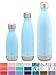 Simple Modern Stainless Steel Vacuum Insulated Double-Walled Wave Bottle, 17oz - Robin's Egg Blue
