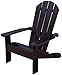 KidKraft Wooden Adirondack Children's Outdoor Chair, Weather-Resistant - Espresso