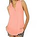 vanberfia Women's Casual Summer Women Blouse Tops Sleeveless Shirt (L, 8001)