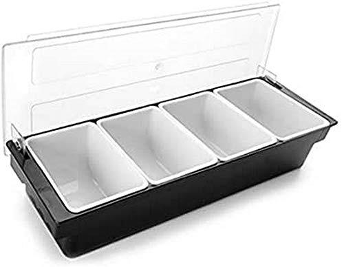 Lacor 61134 4 Compartments Condiments Holder, 750 ml, Silver