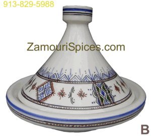 Tagine Serving Moorish Blue Med 25cm