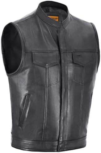 Amazon.com: EXCELSIOR INT Men's Club Style Leather Vest Style