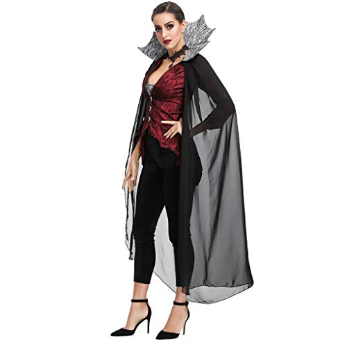 charmsamx Women Halloween Clothes Sexy Pirate Cosplay Costume Long Sleeve Coat, Belts, Tight Leggings with Pirate Hats for Halloween Night Club Party - Thumbnail 5