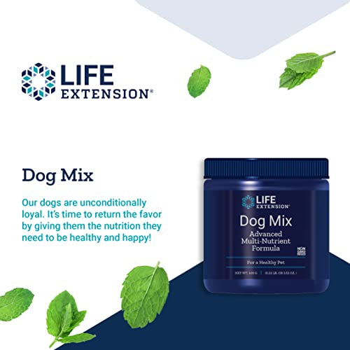 Life Extension Dog Mix Daily Nutrition Care Supplement Powder for Your Canine Pet Advanced