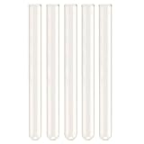 TOOGOO(R) 5 Pcs 100 mm Pyrex Glass Blowing Tubes 4 Inch Long Thick Wall Test Tube