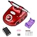 Bermunavy Electric Nail Drill - Professional 30000RPM Electric Nail File Machine Manicure Pedicure Kit Acrylic Nail Tool for Acrylic Gel Nail Low Noise Vibration Buffer Remover File for Salon Home Use