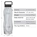 Healthy Human Stainless Steel Curve Water Bottle | 100% BPA Free Thermos for Kids & Adults | Vacuum Insulated Water Bottles | Metal Bottles with Leak Proof Lid (21 oz/ 621 ML, Stone White)