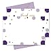 Paper Clever Party Purple and Gold Baby Shower Thank You Cards with Envelopes - Blank Notes with Prefilled Message - Personalize for Girls Gifts - Mermaid Theme Stationery Set, 4x6, 15 Pack