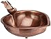 Achla Designs HBB-01 Heart Shaped Copper Metal birdbath Bowl, Solid Brass