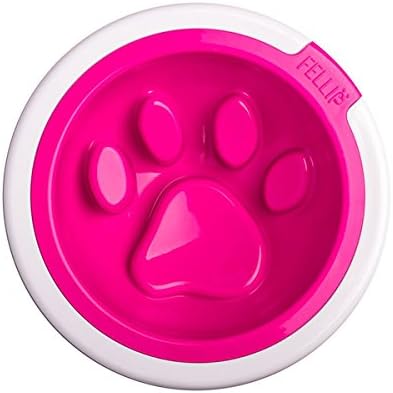 Fellipet Kaleido Dog Feeding Bowl, Large, Fuchsia