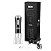 Wine Opener, Electric Wine Opener, DEIK Rechargeable Electric Corkscrew, Cordless Wine Bottle Opener with Removable Foil Cutter, Black
