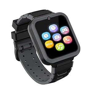 Kids-Smartwatch-Phone-for-Boys-Girls-with-HD-Touch-Screen-Smart-Watch-for-Kids-with-Games-Music-Player-Two-Way-Call-SOS-Flashlight-Calculator-Recorder-Alarm-Clock-Birthday-Gifts-for-3-12Y-BLACK Kids Smartwatch Phone for Boys Girls with 16 Games, HD Touch Screen Smart Watch for Kids with Games Music Player Two-Way…