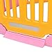 Costzon Baby Playpen, Kids 8 Panel Foldable Kids Safety Activity Center Playard w/Non-Slip Rubber Mats, Adjustable Shape, Picture House, Play Phone, Portable for Indoor Outdoor (Pink, 8 Panel)