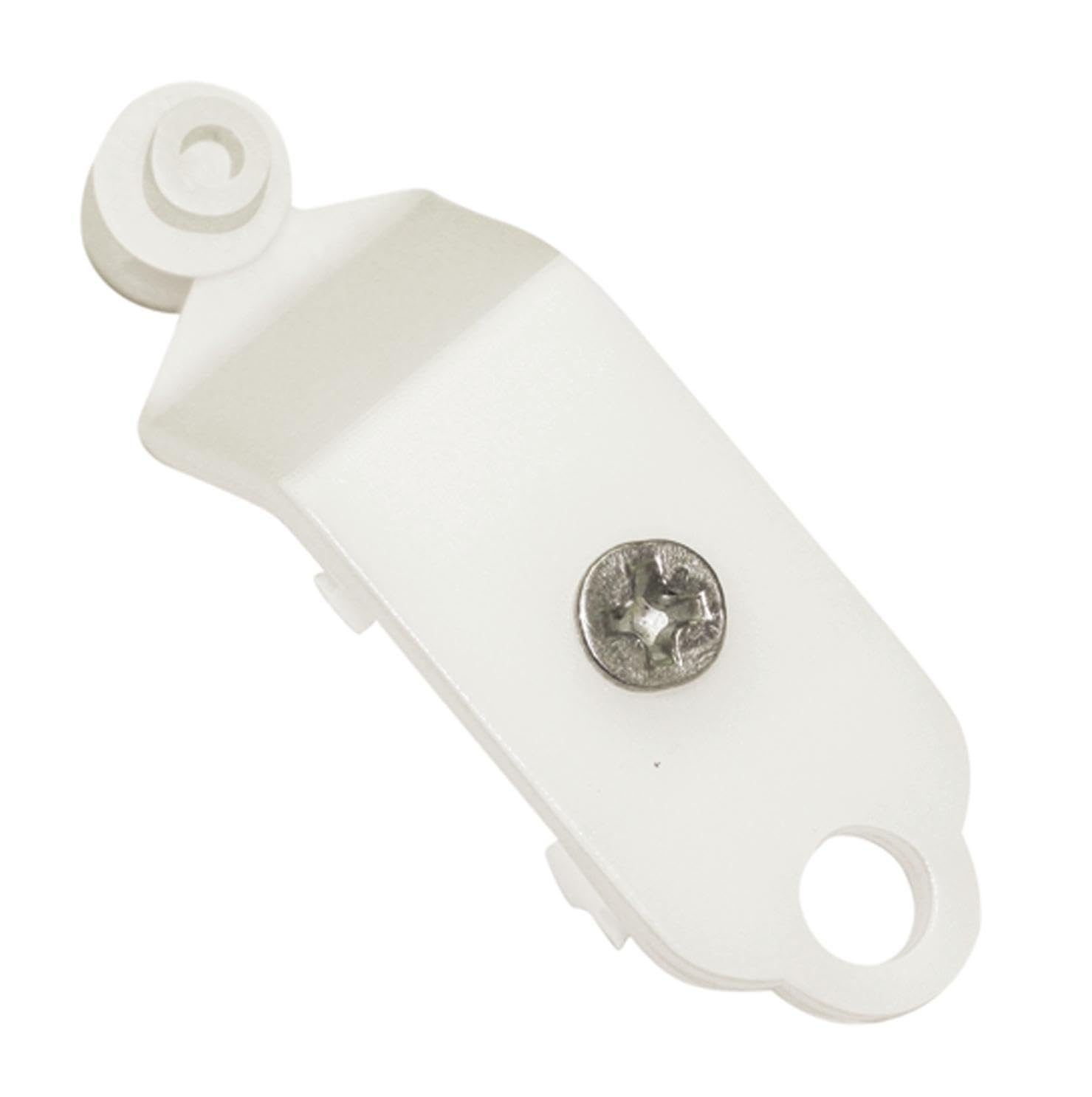 Gardinia Roller For Panel Carrier With Eyelets For Draw Rod, Atlanta, 2-Pack, Plastic, White