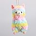 AMUSE Rainbow Alpaca 14cm Ball Chain Hanging Plush Doll