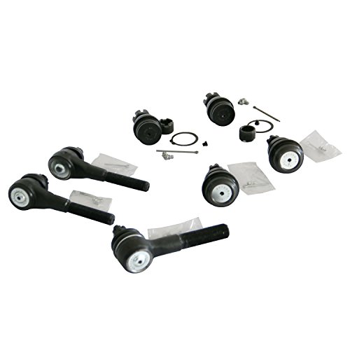 MOTORMAN 7 pc Front Suspension Set - Ball Joints, Inner and Outer Tie Rod Ends for 1991-2001 Jeep Cherokee 1991-1992 Comanche 1993-1998 Grand Cherokee 1991-1995 Wrangler 1997-2006 Wrangler