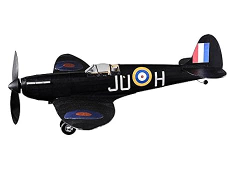 Supermarine Spitfire Nightfighter, komplettes Vintage-Modell mit Gummimotor, aus Balsaholz, Flugzeug-Set das wirklich fliegen