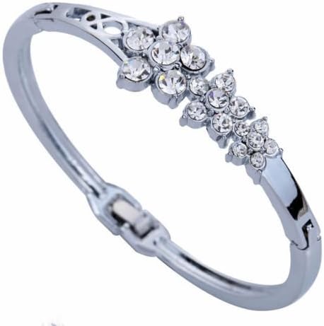 Cosines Jewelry - CZ Charms Crystal Bracelet Rhinestone Alloy Cuff Bangle Bridal Women Wedding Party Fashion Gift #6