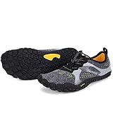 hiitave Unisex Trail Running Barefoot Shoes Lightweight Gym Athletic Walking Shoes for Outdoor Sports Cross Trainer