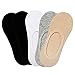 FAYBOX Women Cotton No Show Liner Socks Low Cut Non Slip 3 Pack 5 Pack Solid 2