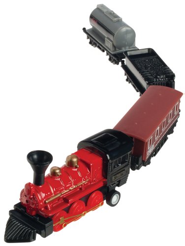 Toysmith 7041 Mini Pull-Back Train Set (Assorted Styles)