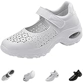 Women's Orthopedic Stretch Air Cushion Mary Jane Shoes Comfy Cloud Pro Cutout Breathe Wedge Running Fashion Sneakers