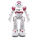 Virhuck R2 Smart Remote-Controlled Robot Toy for Kids Christmas Gift with Music Lights, Walking | Singing | Dancing | Gesture Sensor | Obstacle Avoidance | Auto Display, Pink